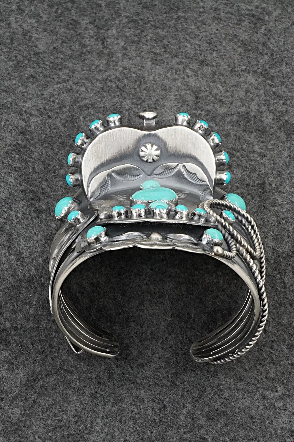 Turquoise & Sterling Silver Bracelet - Tim Yazzie