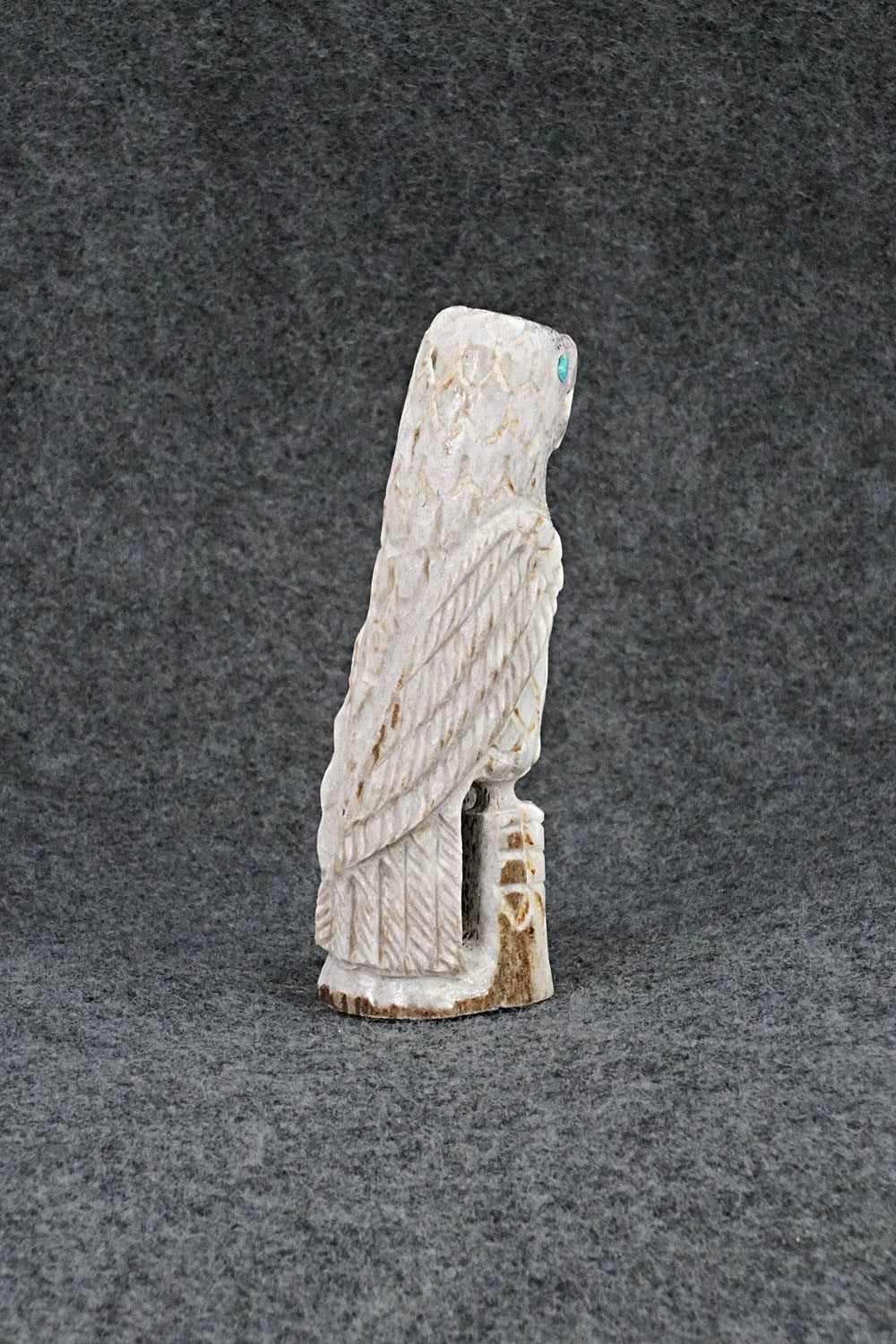 Eagle Zuni Fetish Carving - Garrick Weeka