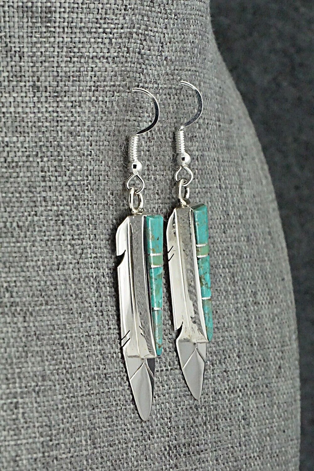 Turquoise & Sterling Silver Earrings - Marilyn Yazzie