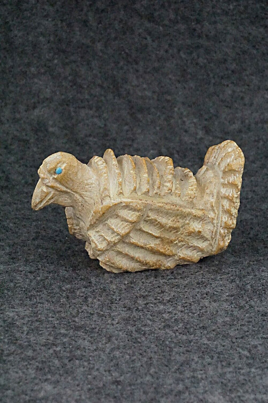 Turkey Zuni Fetish Carving - Jerrold Lahaleon