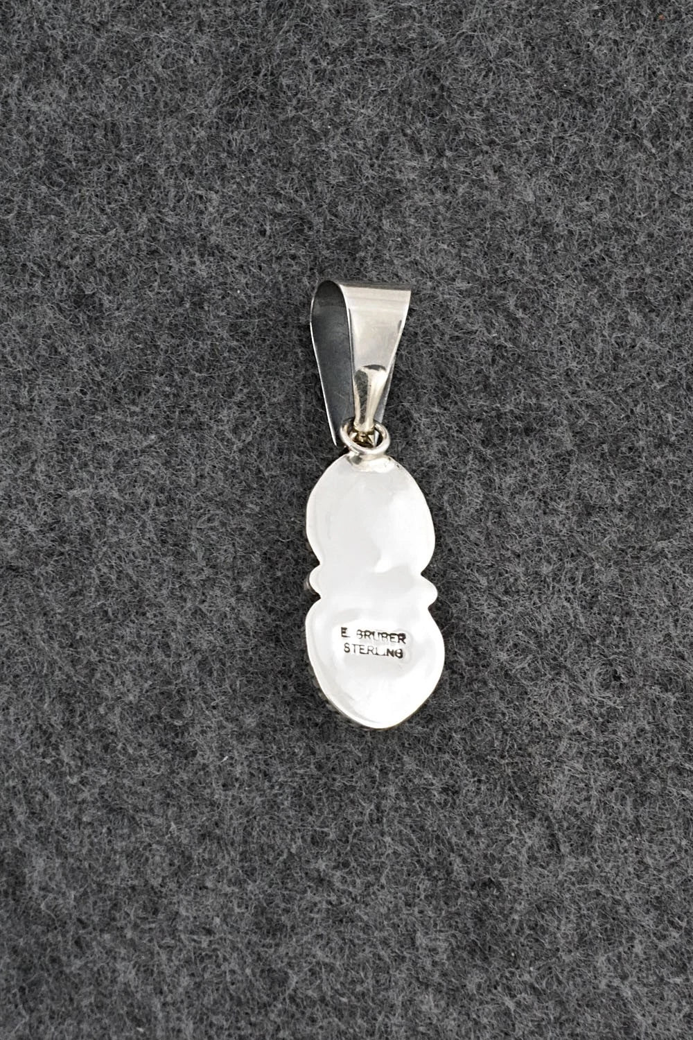 Turquoise & Sterling Silver Pendant - Eugene Gruber
