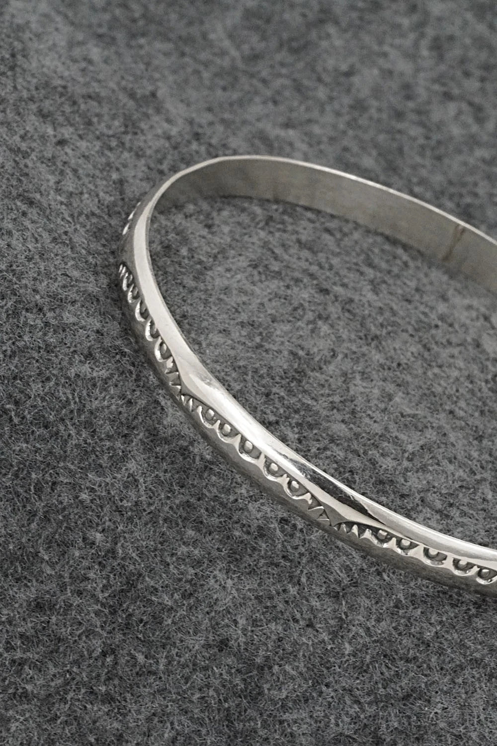 Sterling Silver Bangle Bracelet - Elaine Tahe