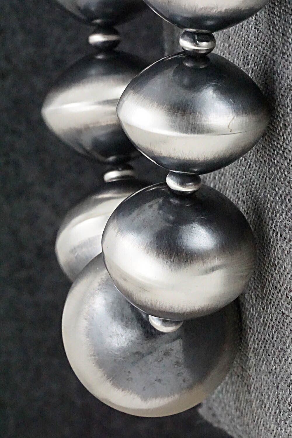 Sterling Silver Navajo Pearl Necklace 22" - Tonisha Haley