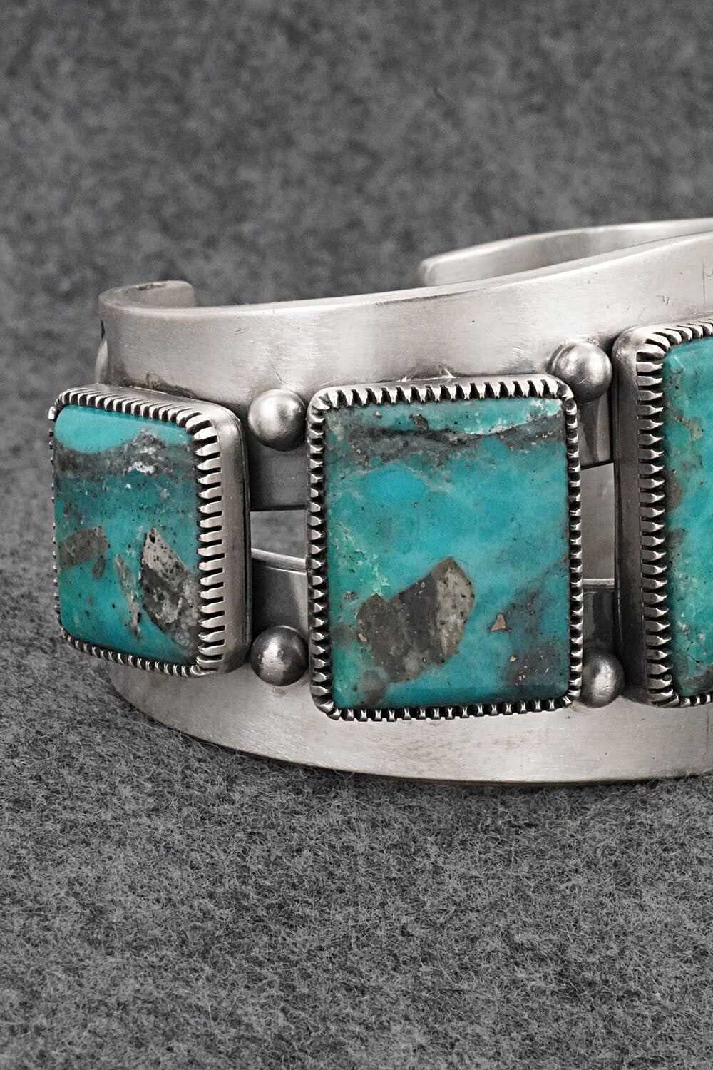 Turquoise & Sterling Silver Bracelet - Mark Yazzie