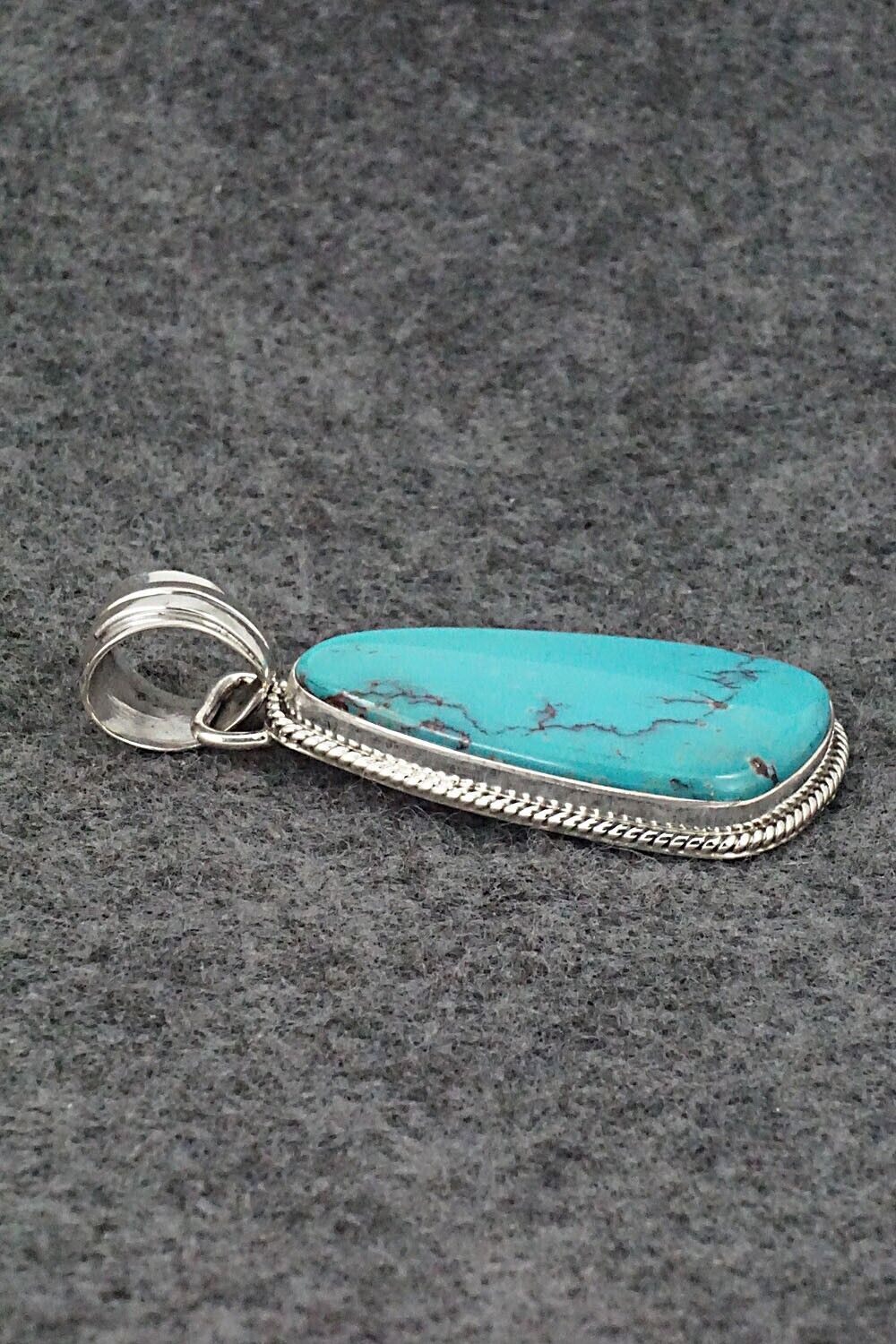Turquoise and Sterling Silver Pendant - Sharon McCarthy
