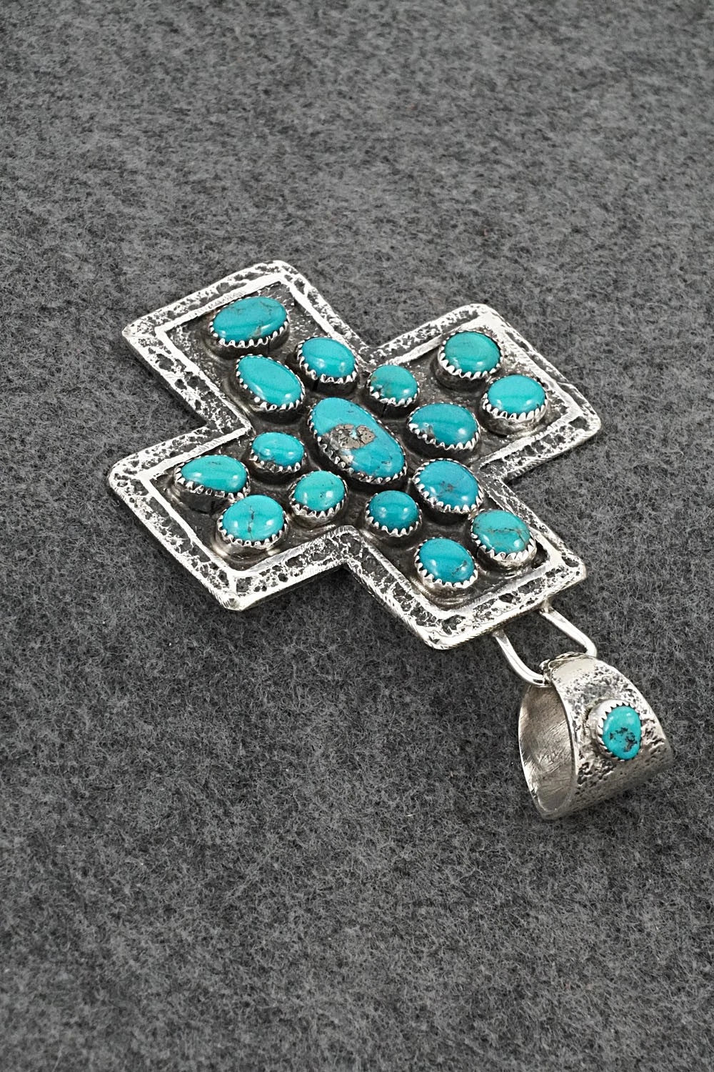 Turquoise & Sterling Silver Pendant - Delbert Arviso