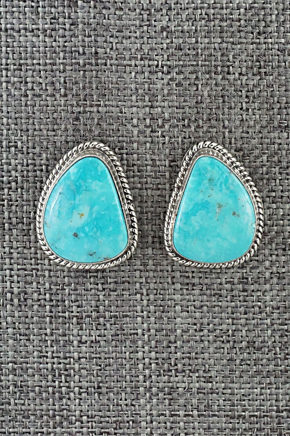 Turquoise & Sterling Silver Earrings - Sharon McCarthy