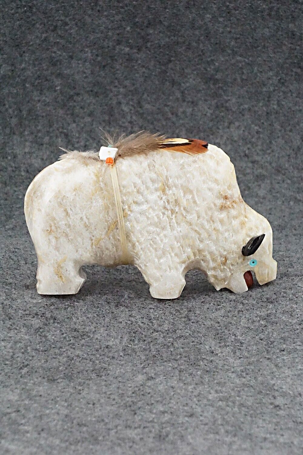 Buffalo Navajo Fetish Carving - Ben Livingston
