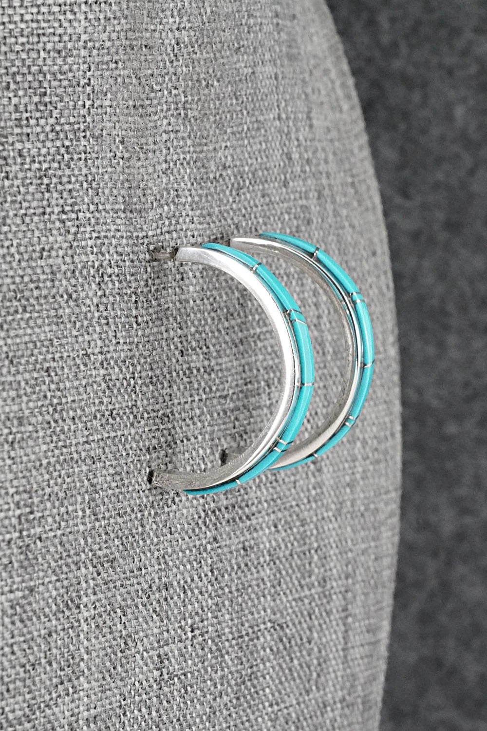 Turquoise & Sterling Silver Earrings - Wilbert Muskett Jr.