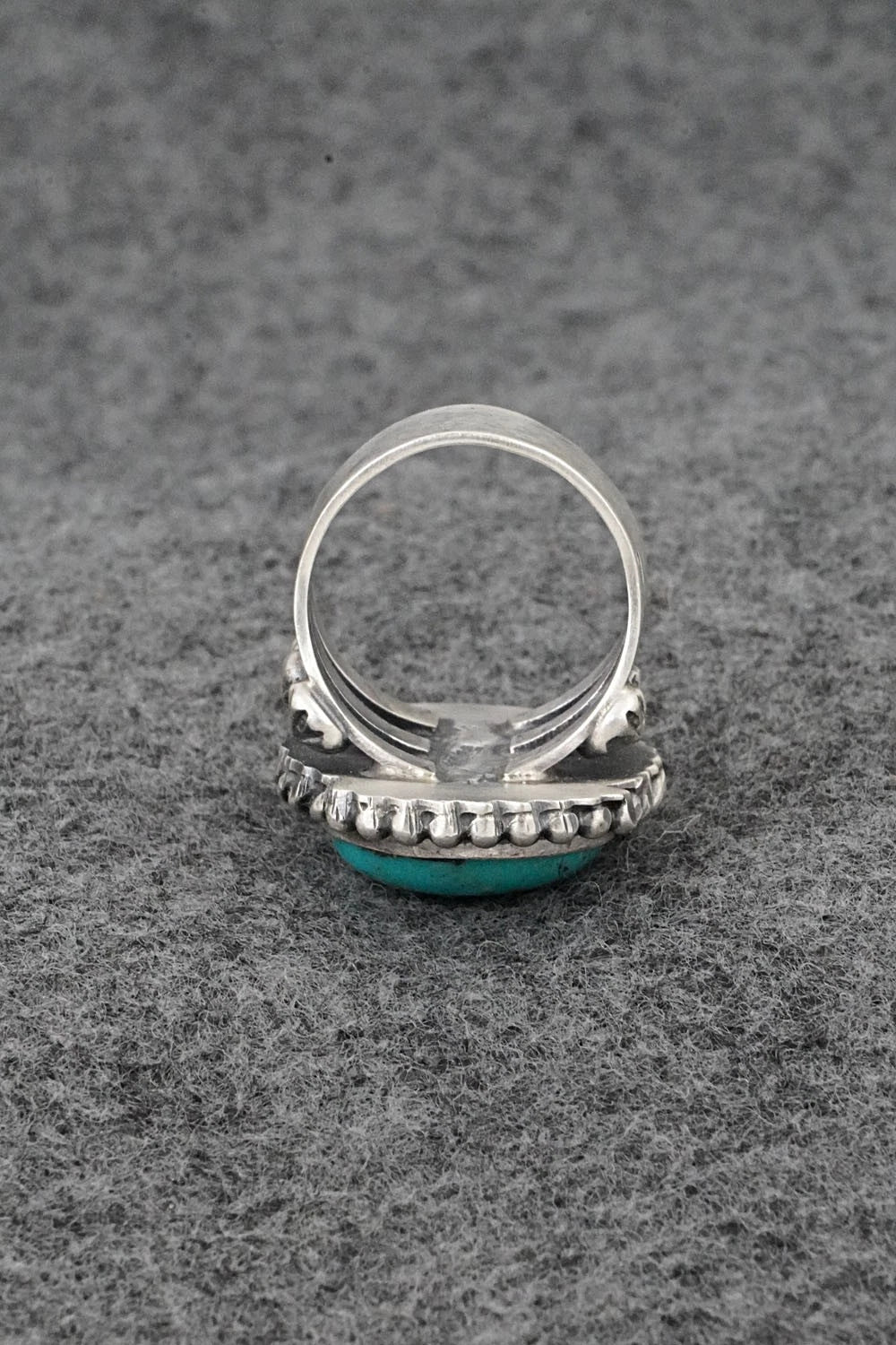 Turquoise & Sterling Silver Ring - Darrin Livingston - Size 7