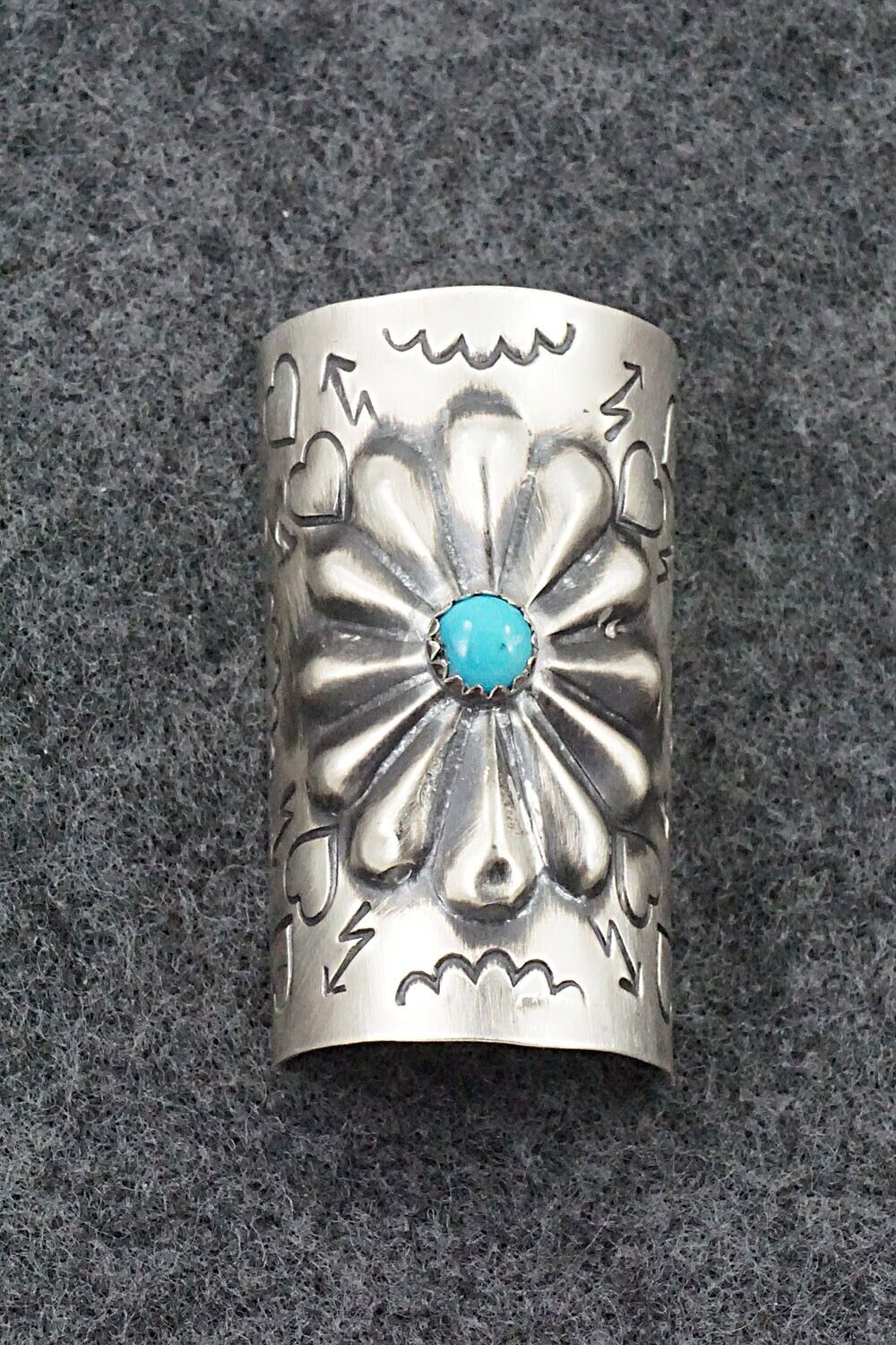 Turquoise & Sterling Silver Hair Pin - Arlene Soce