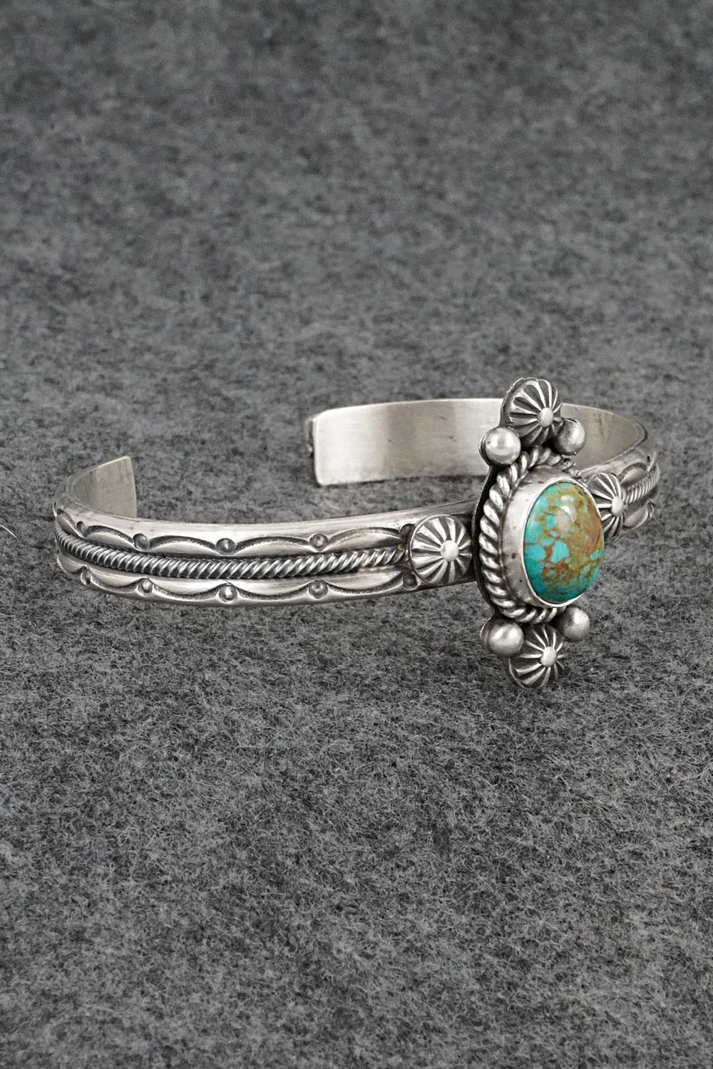 Turquoise & Sterling Silver Bracelet - Michael Calladitto