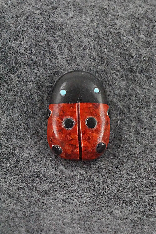 Ladybug Zuni Fetish Carving - Reynold Lunasee