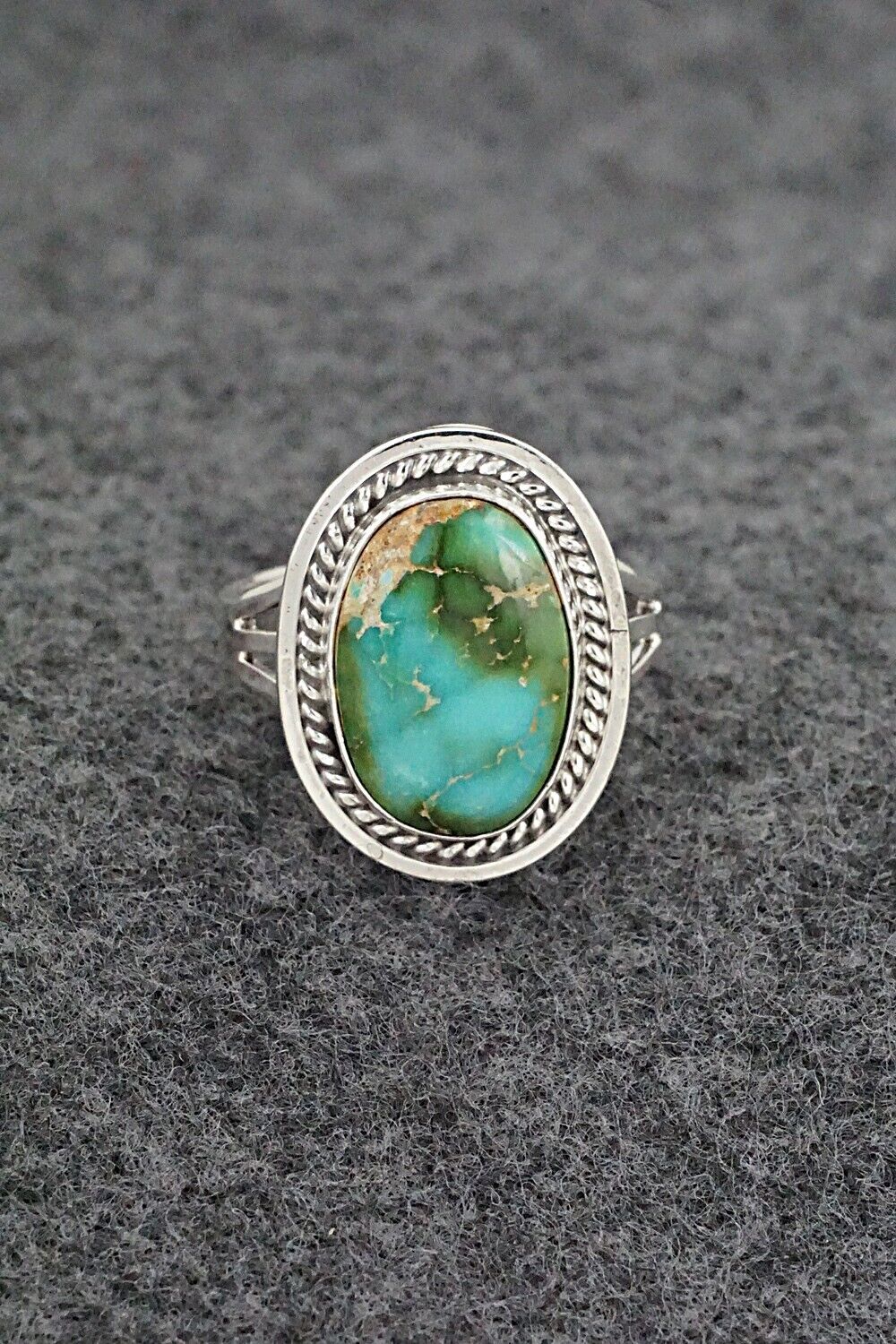 Turquoise & Sterling Silver Ring - Daniel Benally - Size 8