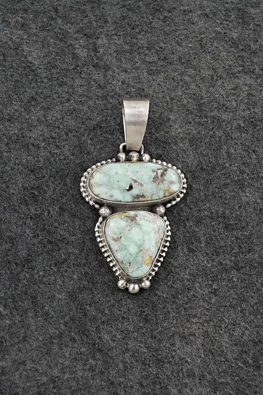 Variscite & Sterling Silver Pendant - Bobby Johnson