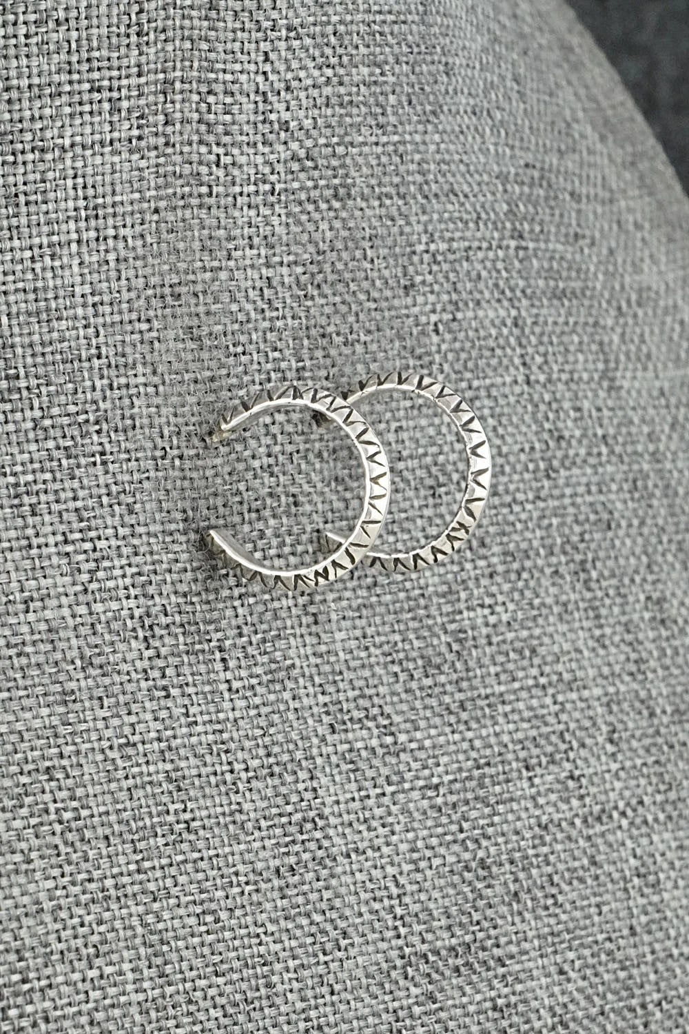 Sterling Silver Hoop Earrings - Elaine Tahe