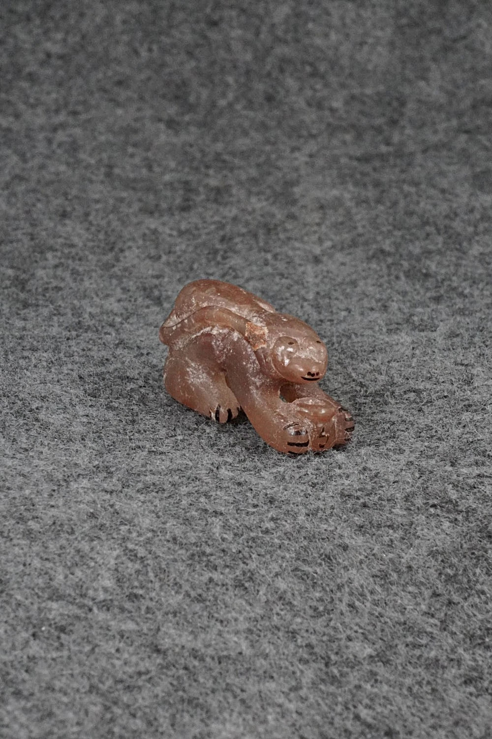Mountain Lion Zuni Fetish Carving - Rick Kallestewa