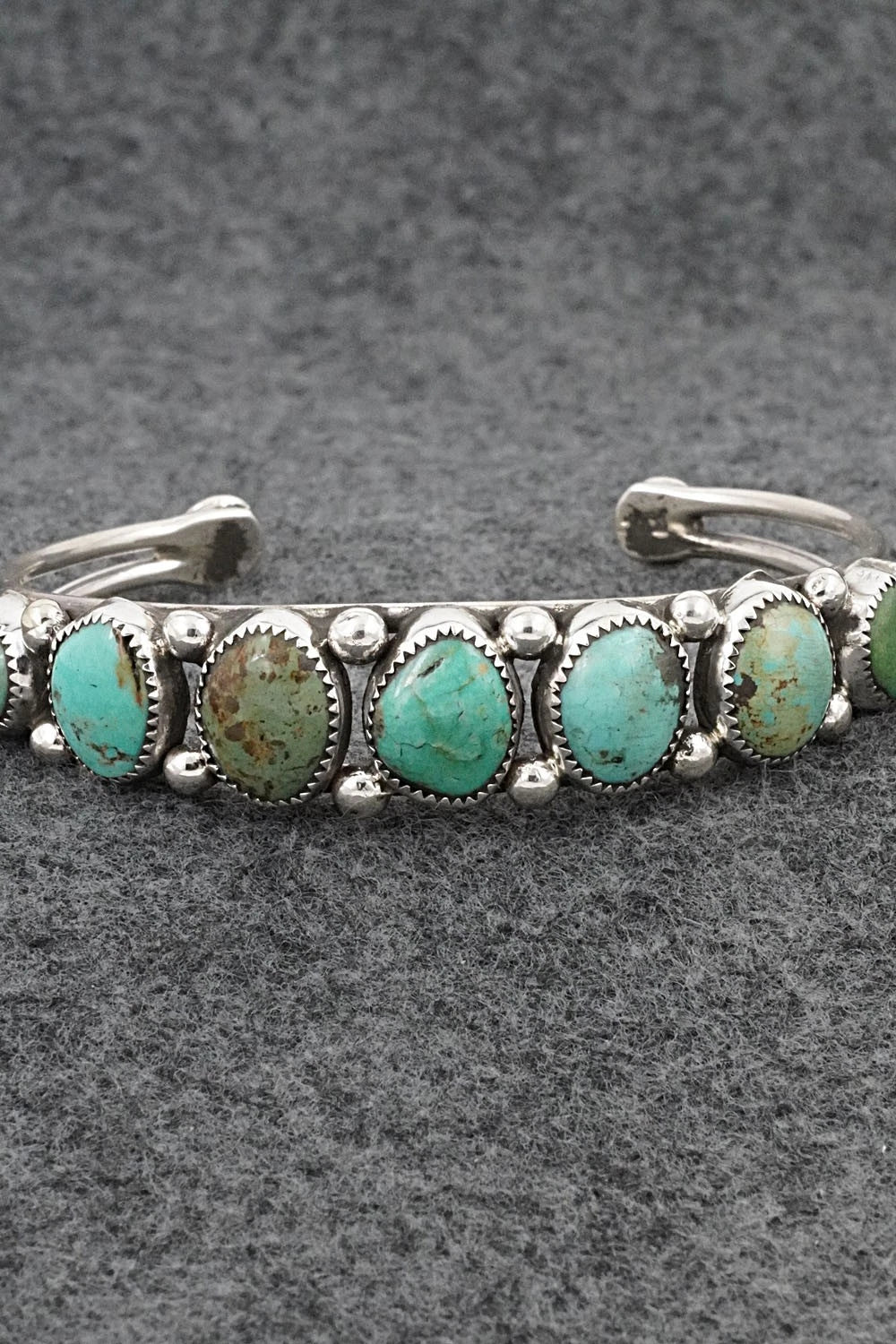 Turquoise & Sterling Silver Bracelet - Priscilla Reeder