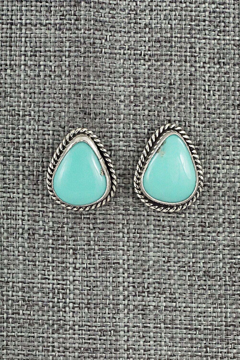 Turquoise & Sterling Silver Earrings - Marco Begaye