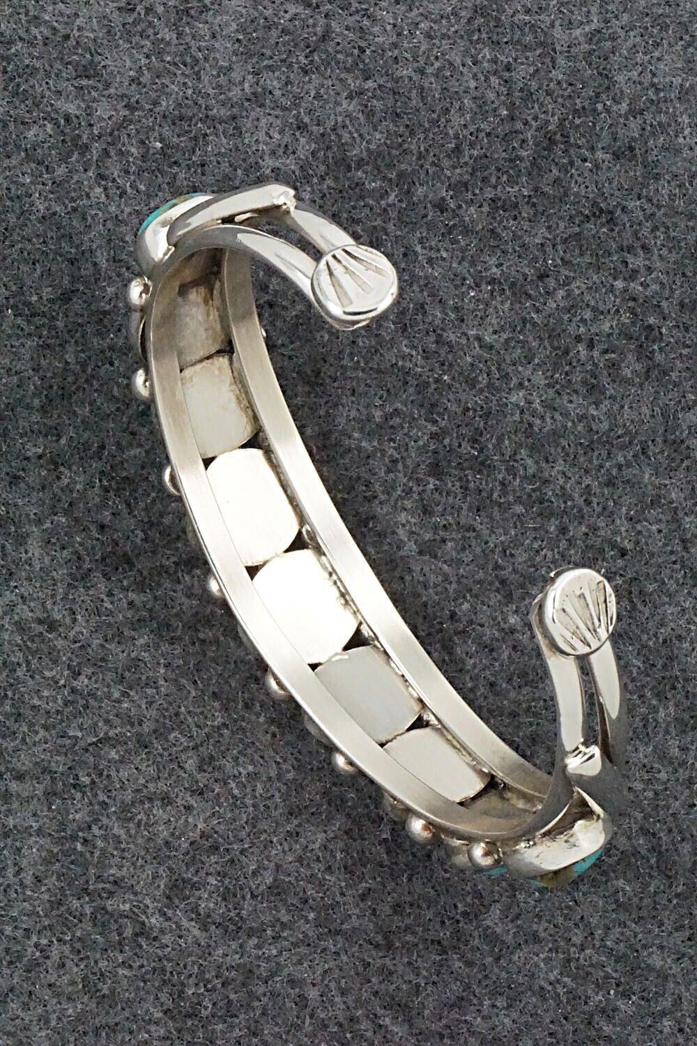 Turquoise & Sterling Silver Bracelet - Priscilla Reeder