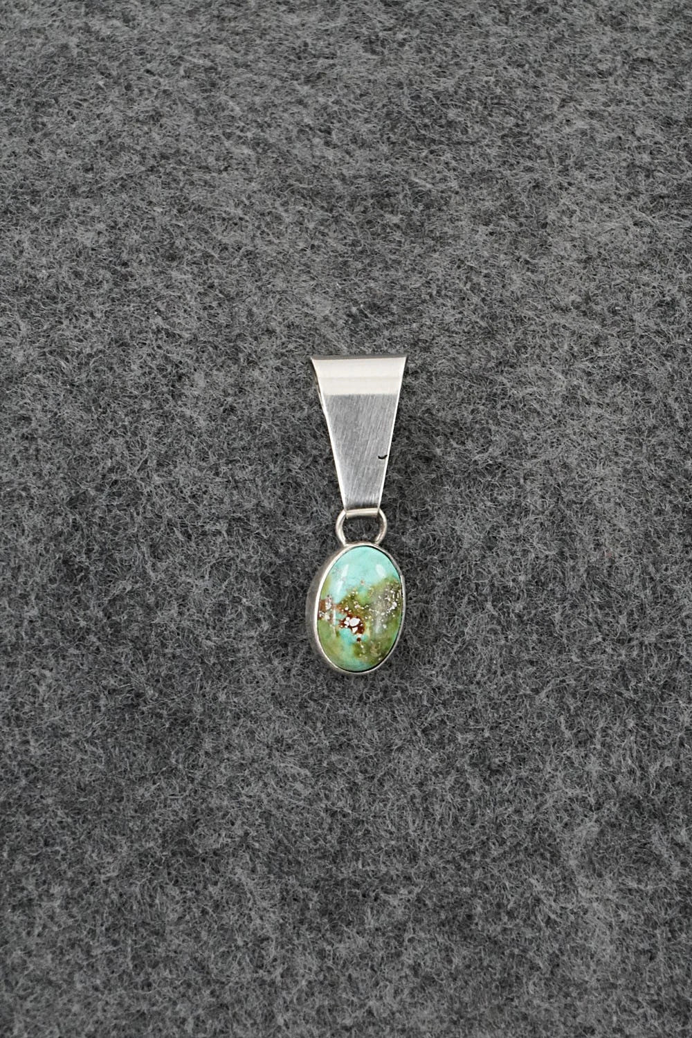 Turquoise & Sterling Silver Pendant - Rosemary Saunders