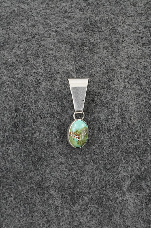 Turquoise & Sterling Silver Pendant - Rosemary Saunders