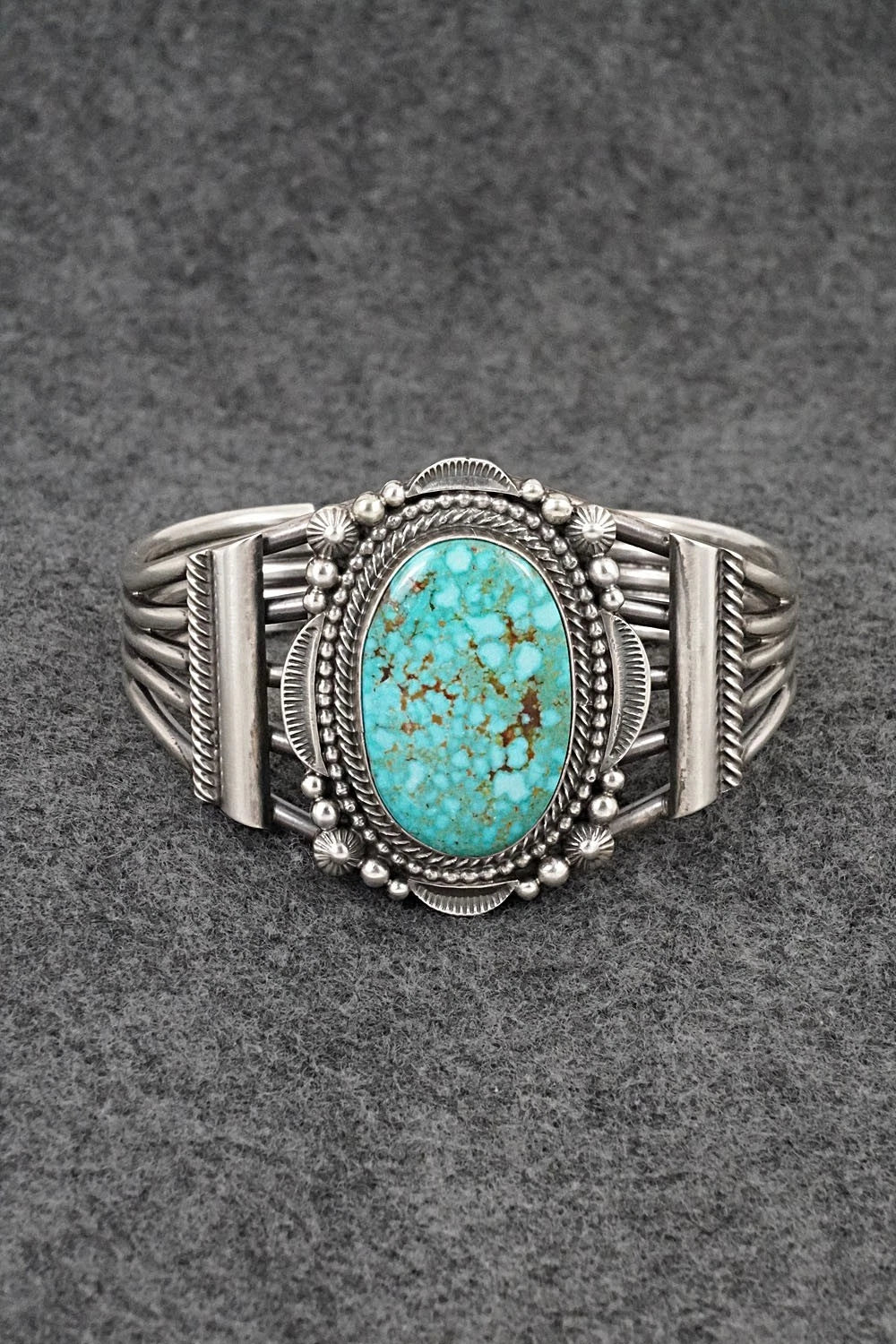 Turquoise & Sterling Silver Bracelet - Tom Lewis
