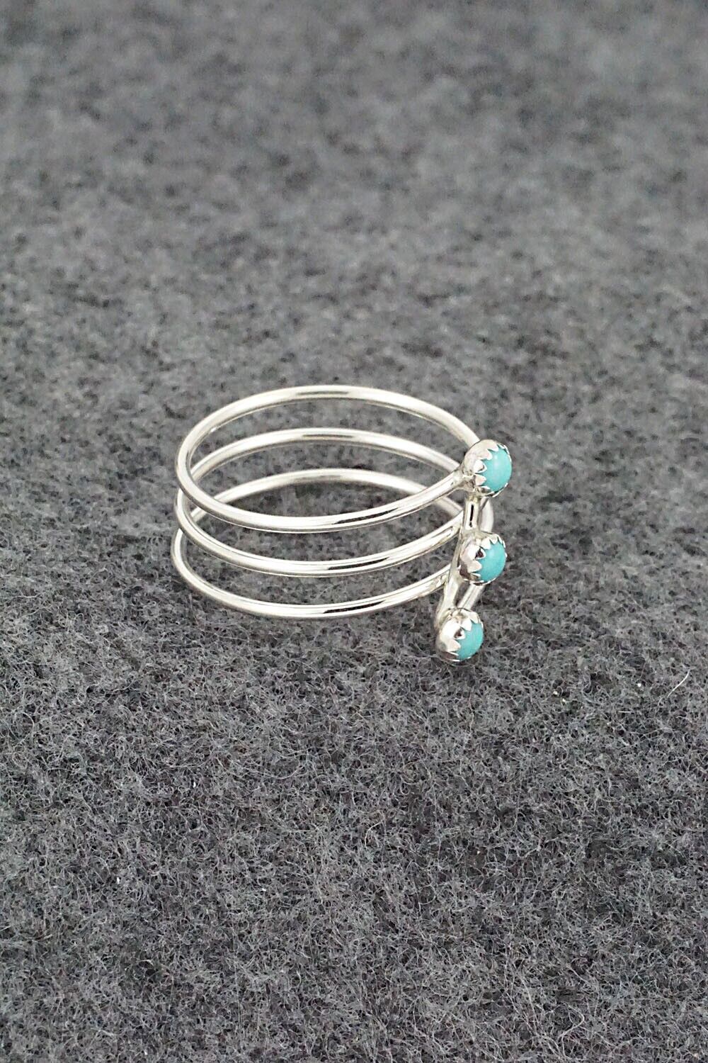 Turquoise & Sterling Silver Ring - Dorothy Yazzie - Size 9