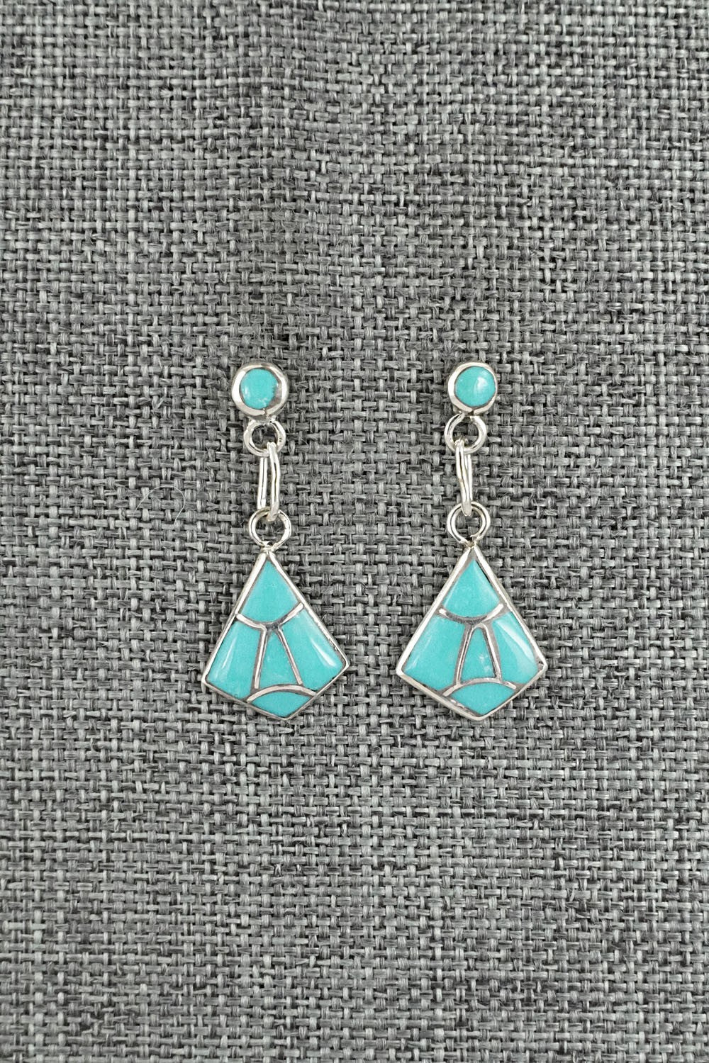 Turquoise & Sterling Silver Earrings - Orena Leekya