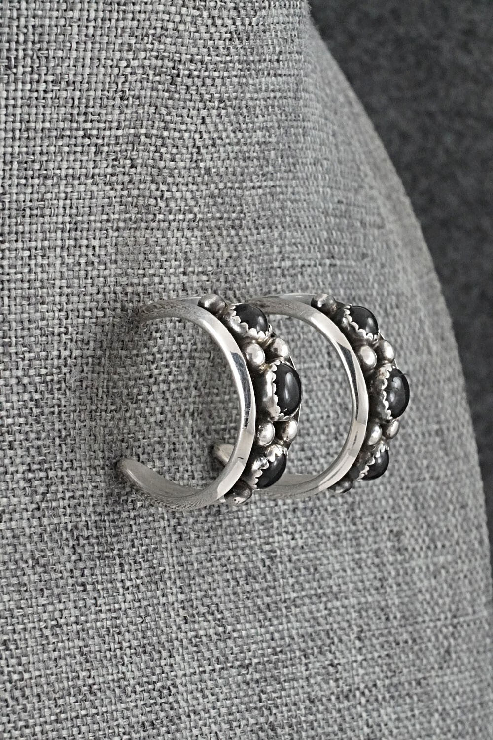 Onyx & Sterling Silver Earrings - Paul Largo