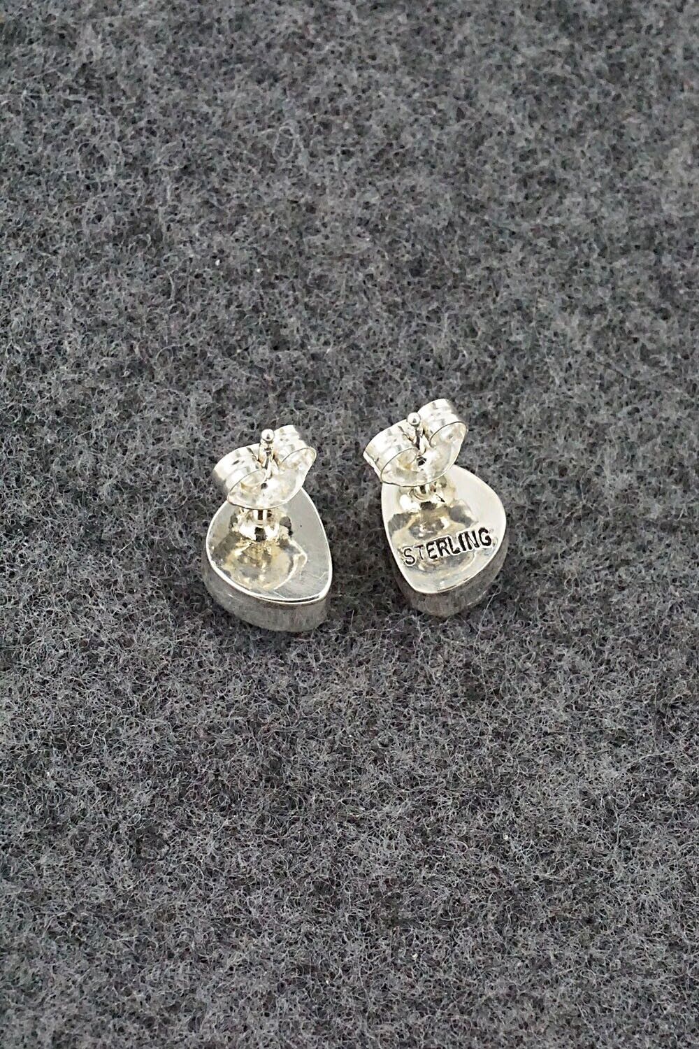 Turquoise & Sterling Silver Earrings - Marco Begaye
