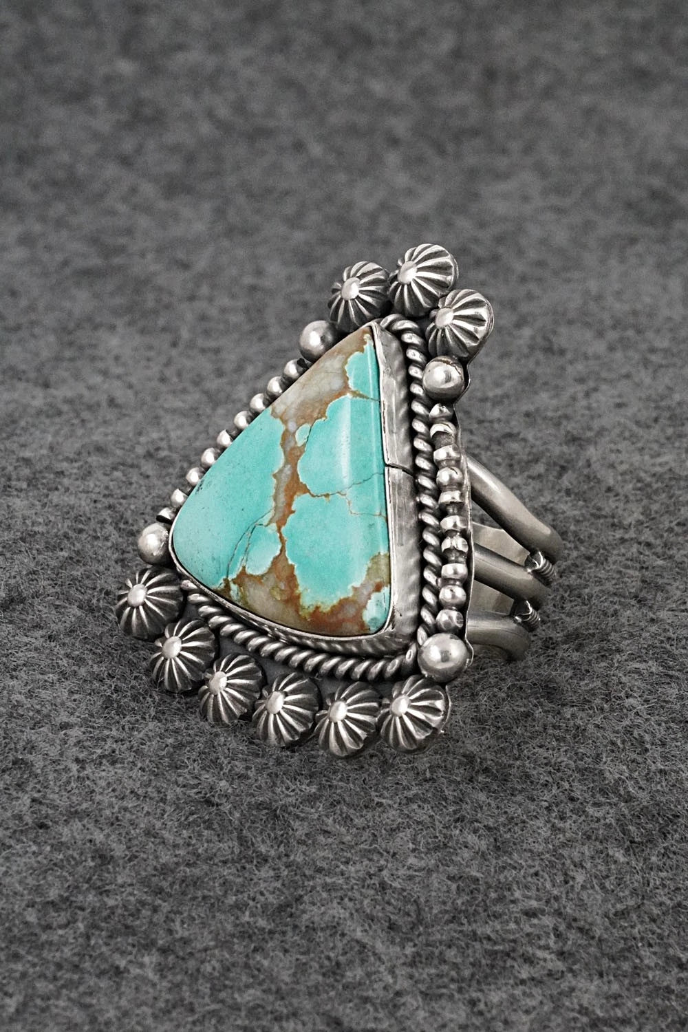 Turquoise & Sterling Silver Ring - Michael Calladitto - Size 9