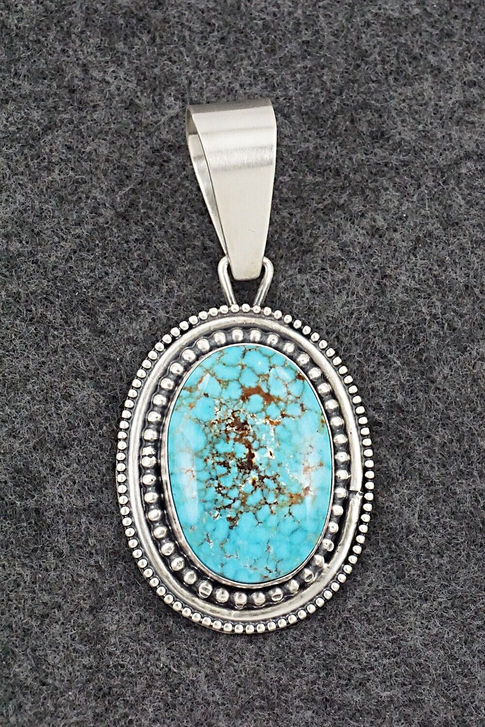 Turquoise & Sterling Silver Pendant - Daniel Benally