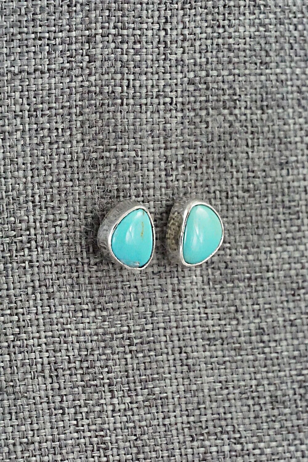 Turquoise & Sterling Silver Earrings - Marco Begaye