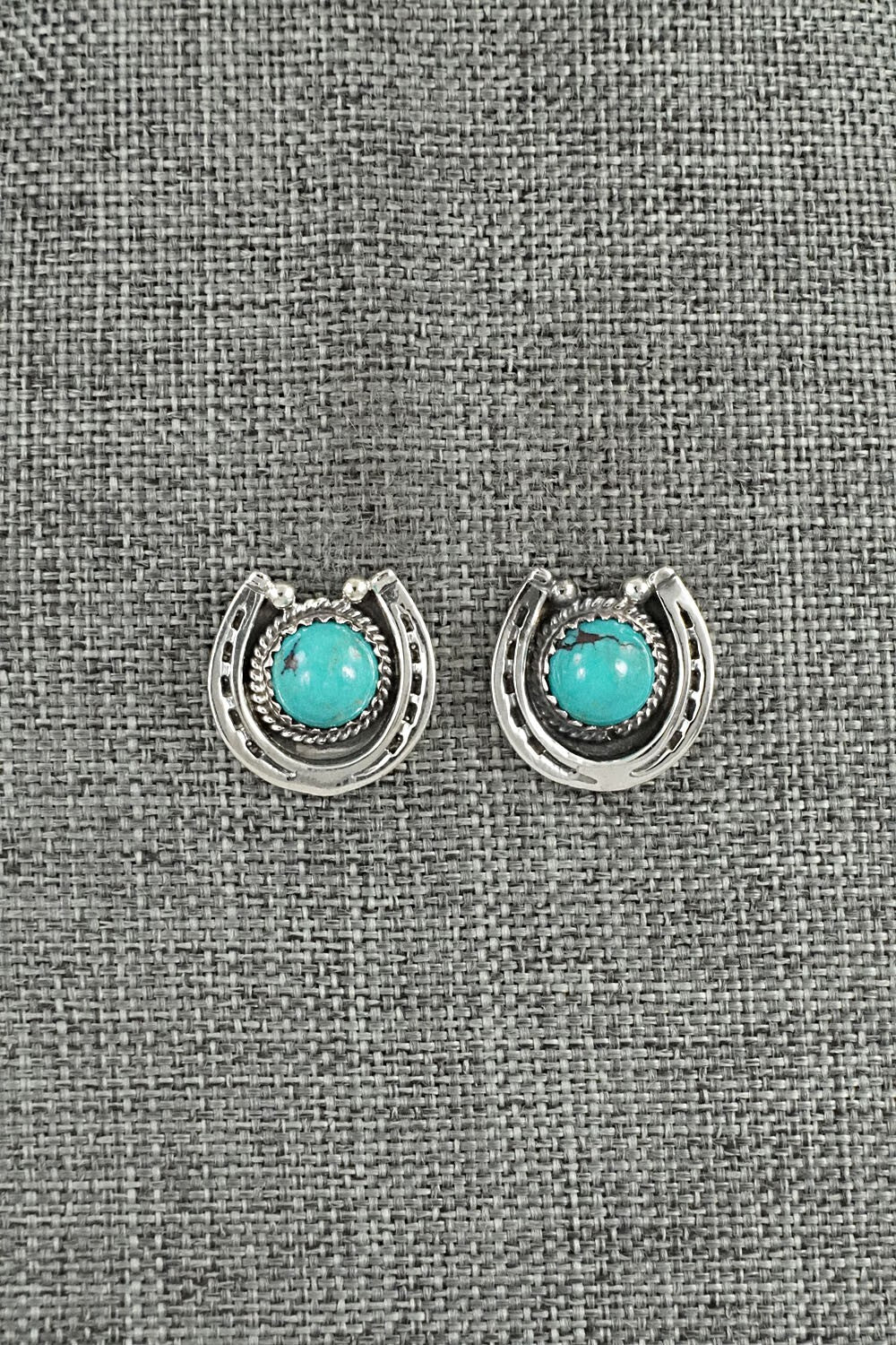 Turquoise & Sterling Silver Earrings - Hiram Largo
