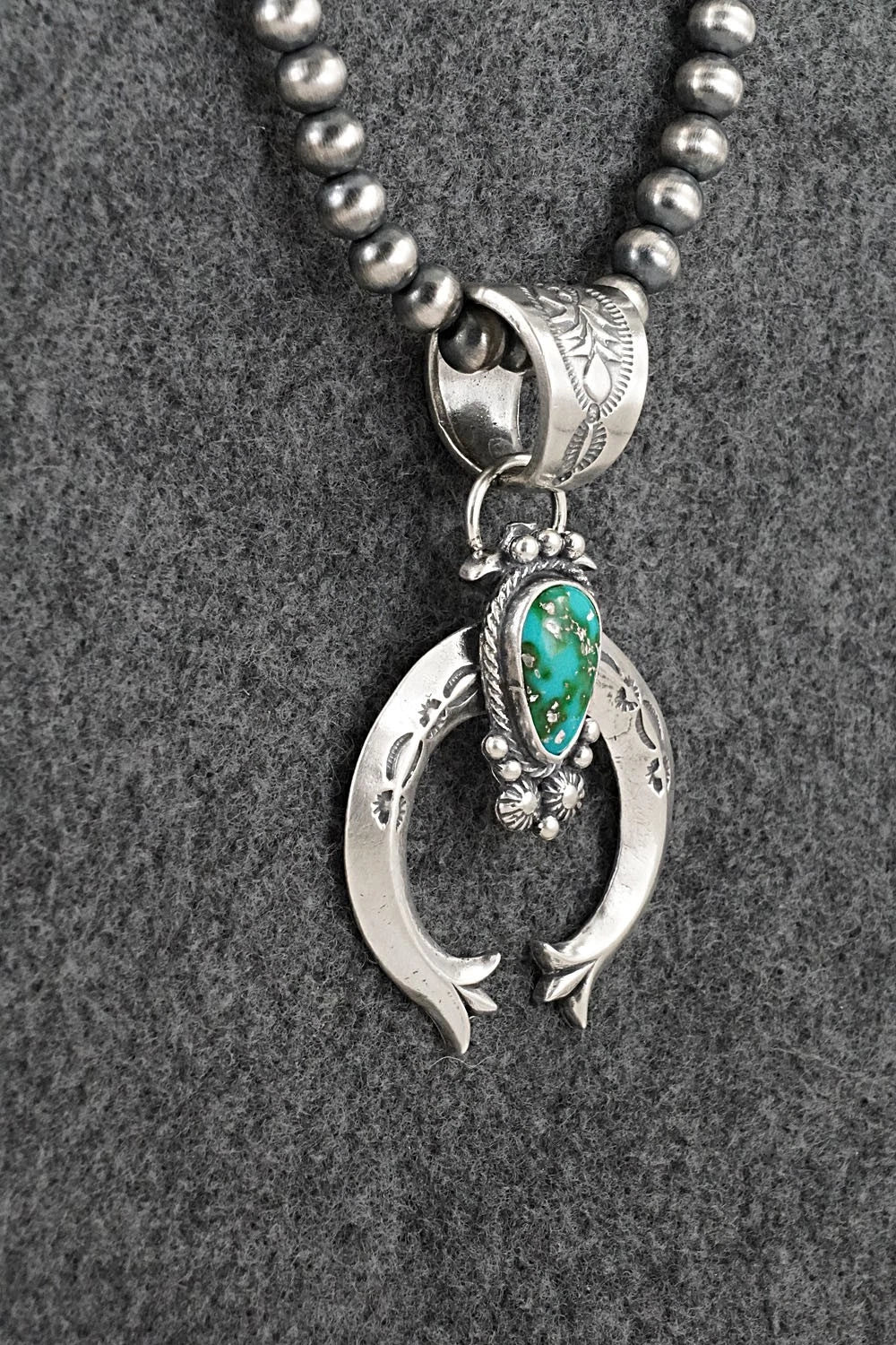 Turquoise & Sterling Silver Necklace - Samuel Yellowhair