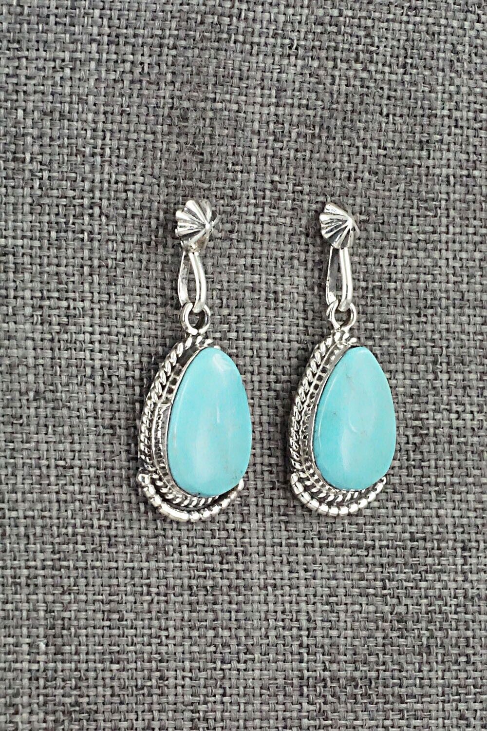 Turquoise and Sterling Silver Earrings - Sharon McCarthy