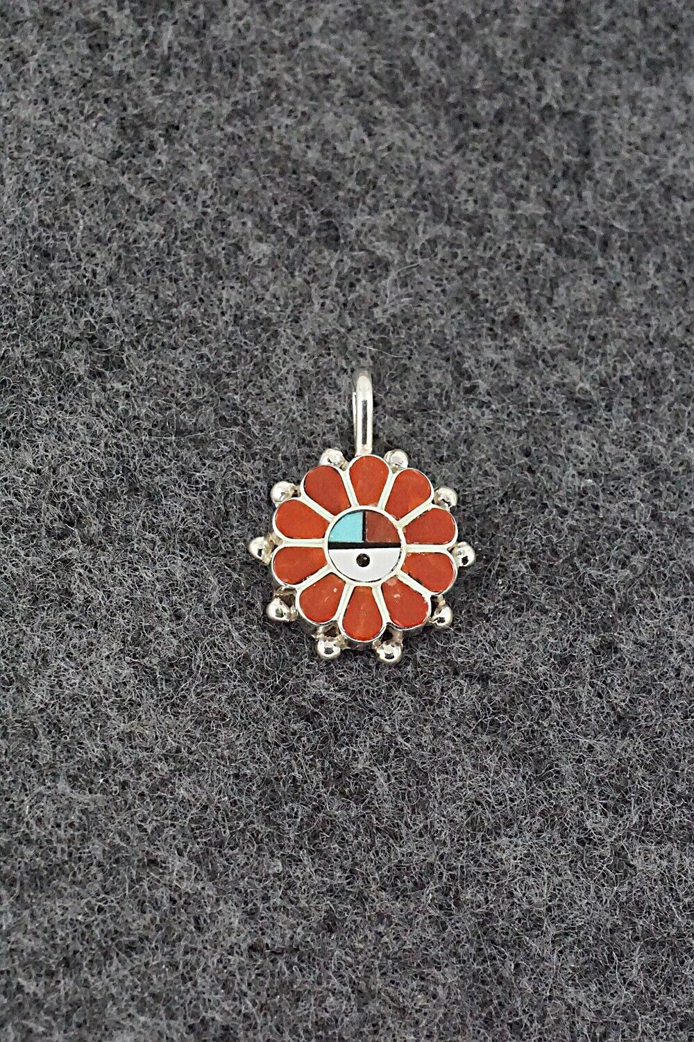 Multi Stone & Sterling Silver Pendant - Maxine Soseeah