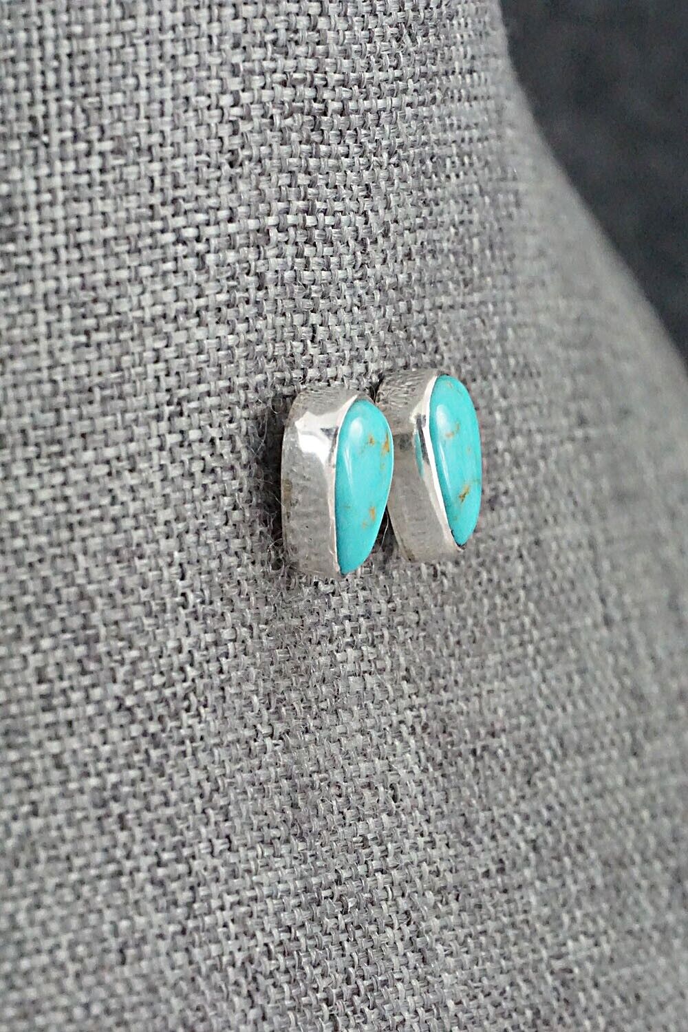 Turquoise & Sterling Silver Earrings - Marco Begaye