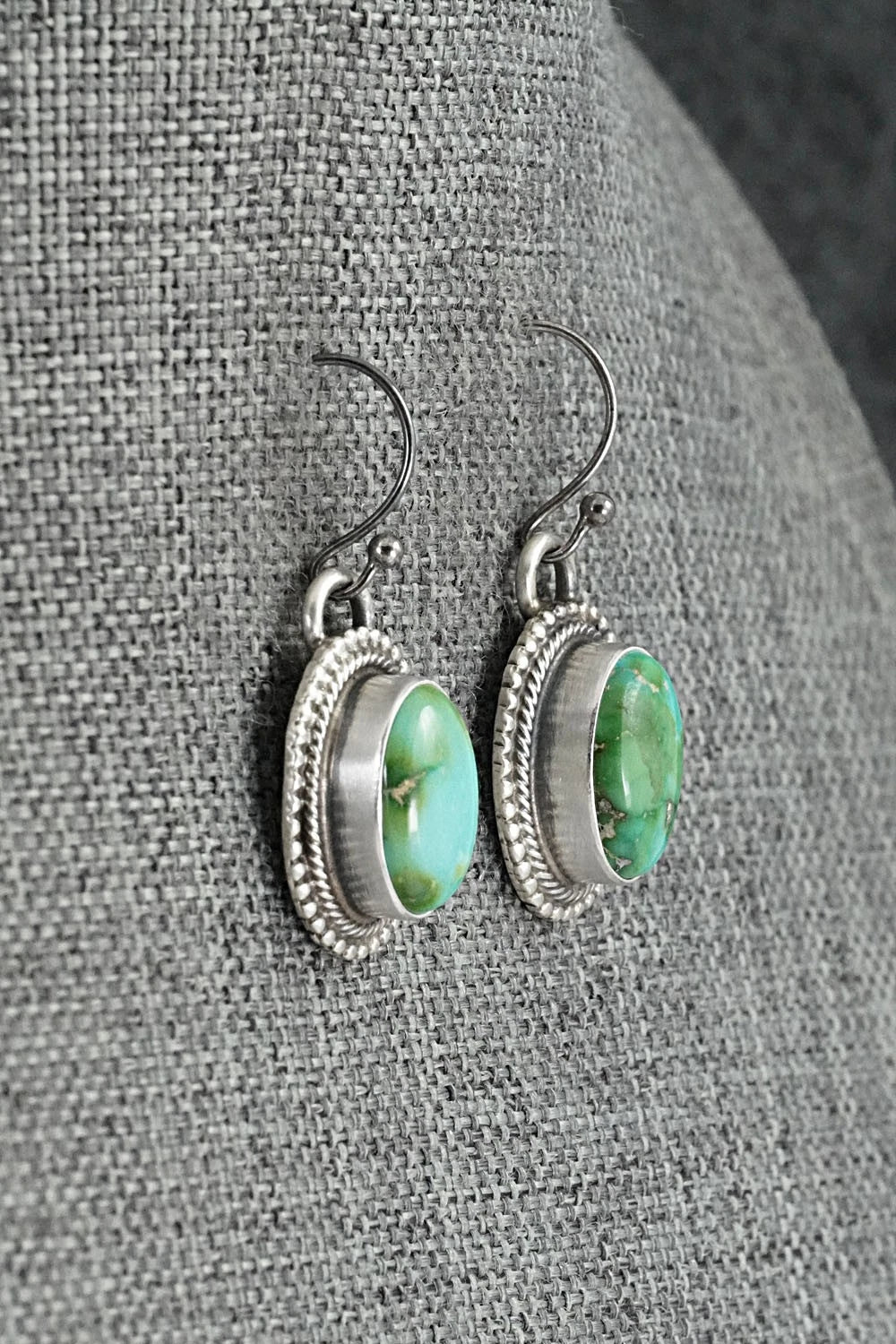 Turquoise & Sterling Silver Necklace and Earrings Set - Kathleen Livingston