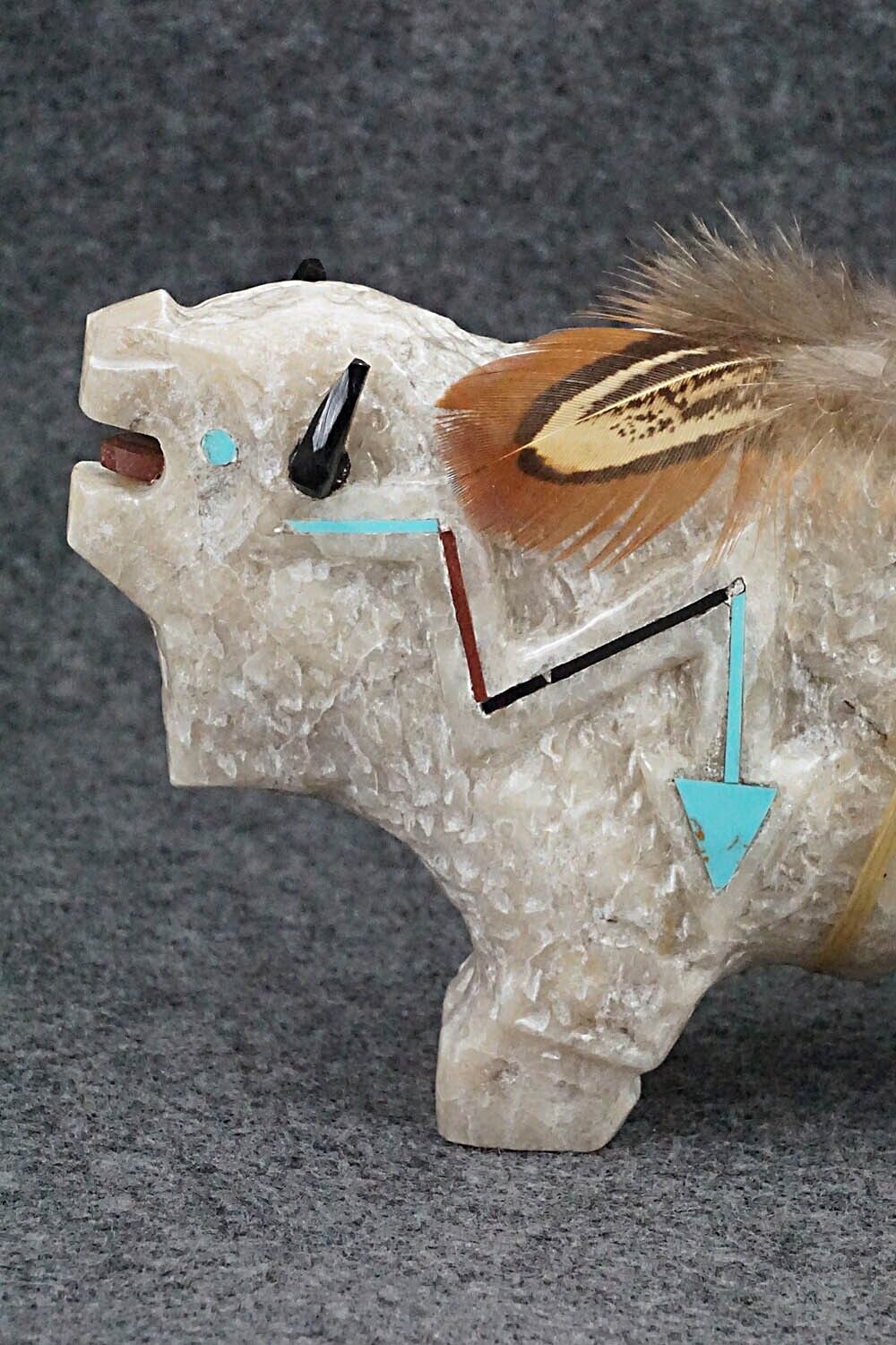 Buffalo Navajo Fetish Carving - Ben Livingston