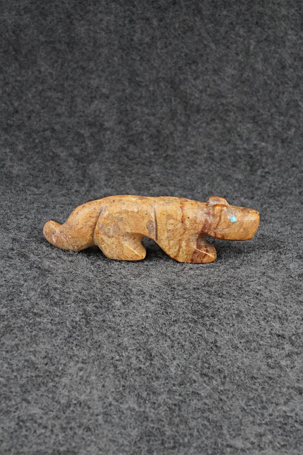 Mountain Lion Zuni Fetish Carving - Reynold Lunasee