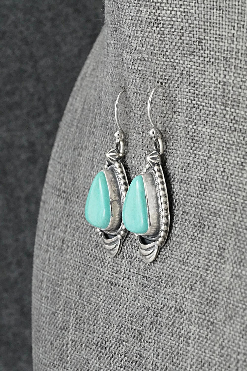 Turquoise & Sterling Silver Earrings - Bobby Johnson