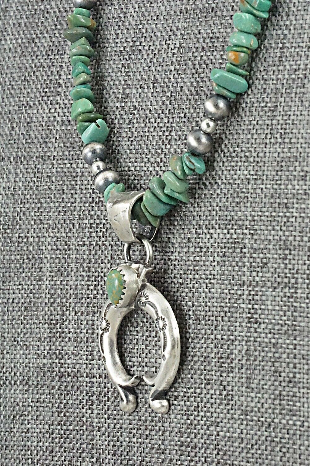 Turquoise & Sterling Silver Necklace - Louise Joe