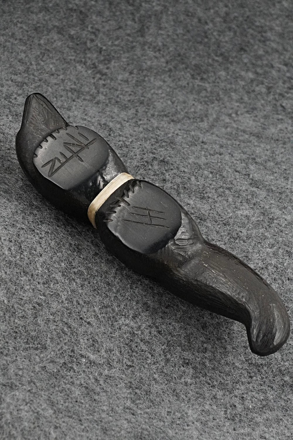 Mountain Lion Zuni Fetish Carving - Herb Halate