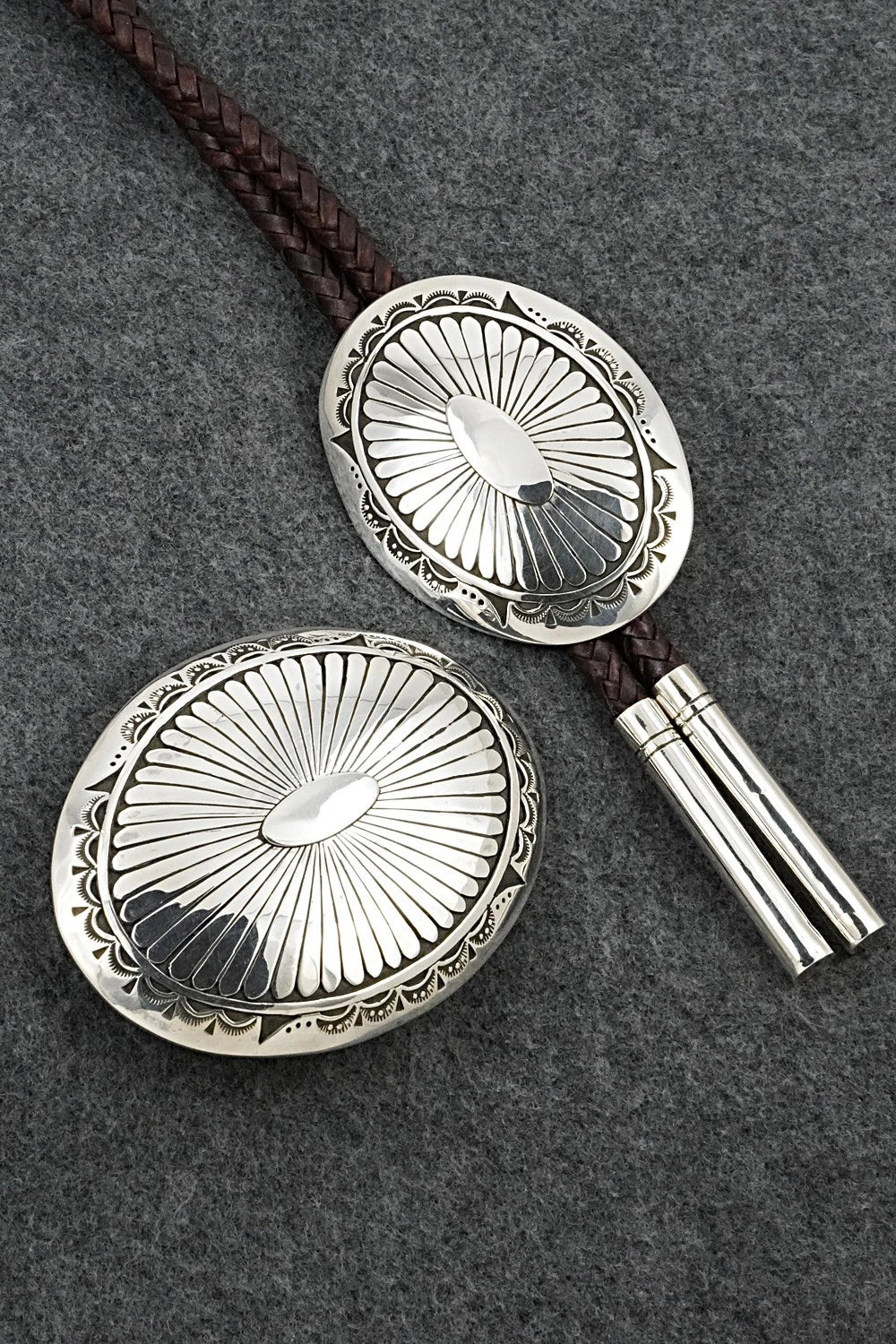 Turquoise & Sterling Silver Bolo Tie and Buckle - Charlie John