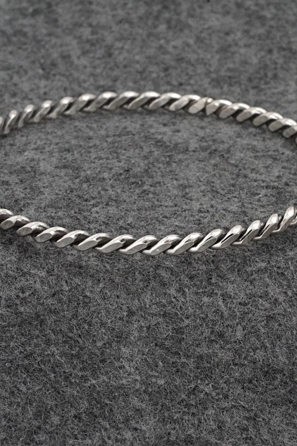 Sterling Silver Bangle Bracelet - Elaine Tahe