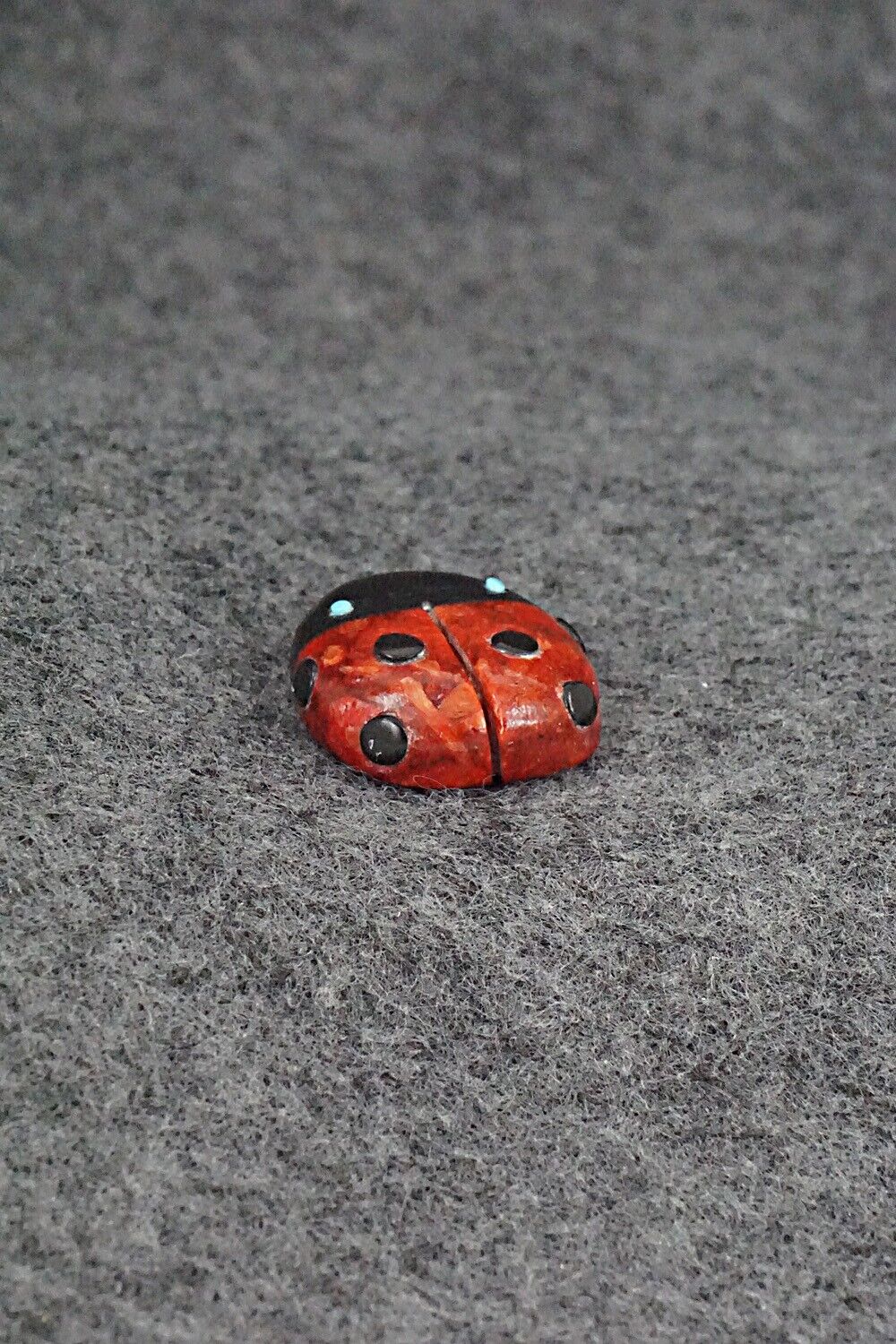 Ladybug Zuni Fetish Carving - Reynold Lunasee