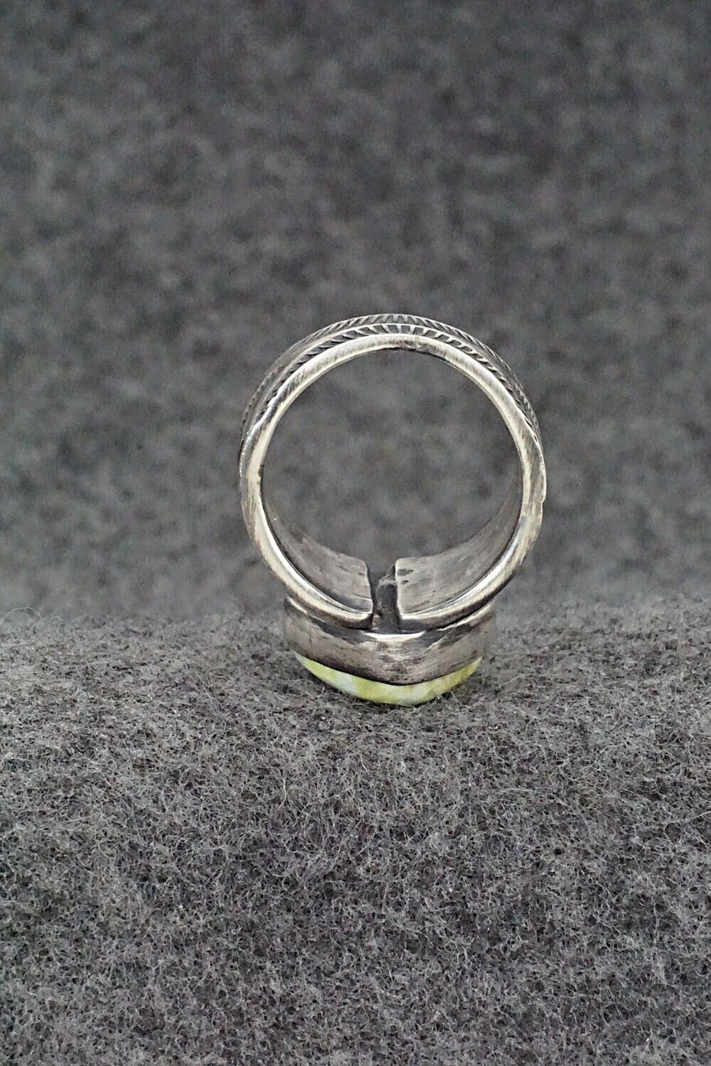 Variscite and Sterling Silver Ring - Raymond Coriz - Size 7 adj.
