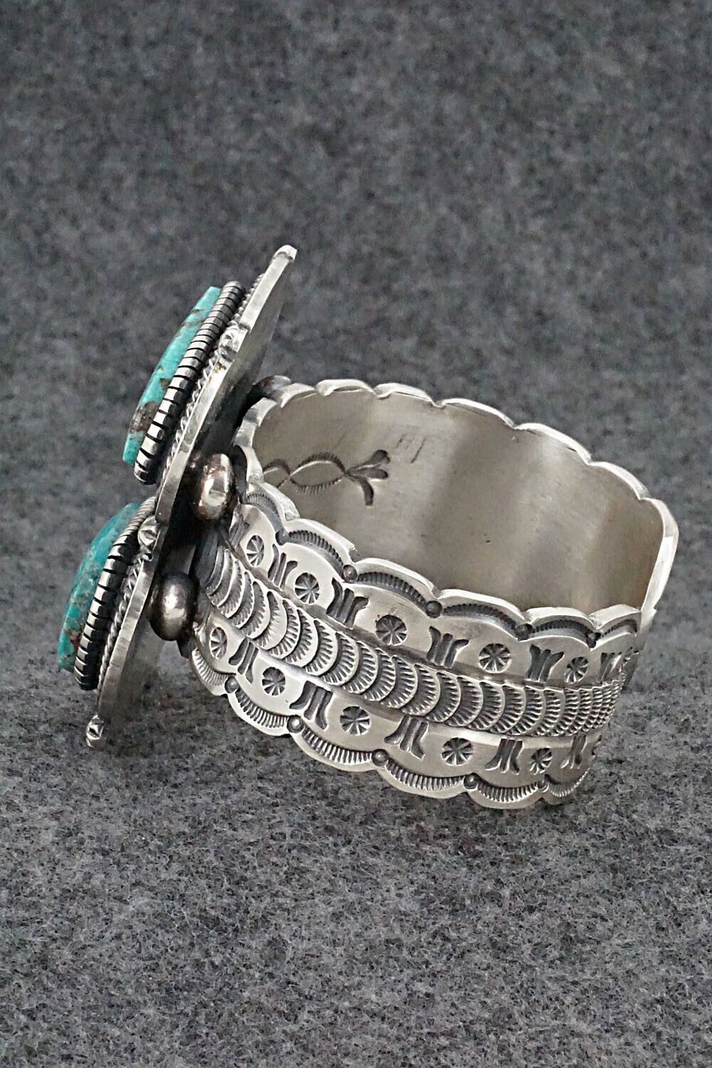 Turquoise & Sterling Silver Bracelet - Hank Vandever